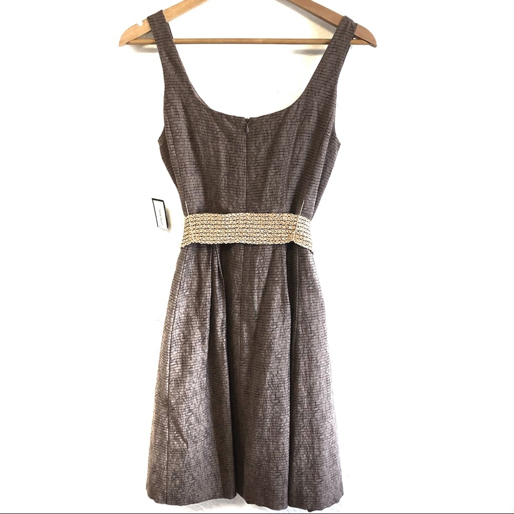 SOLD Nine West Textured Fit and Flare Dress - Picture 3 of 8